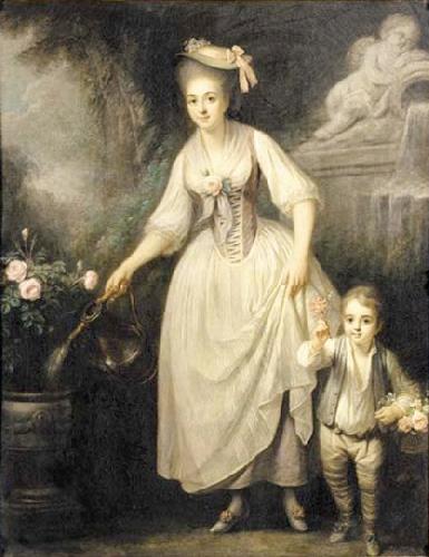 Jeanne-Philiberte Ledoux Portrait of a lady, said to be the Duchesse de Choiseul oil painting image